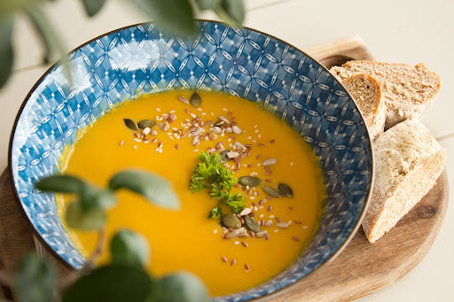 bowl of butternut squash soup 